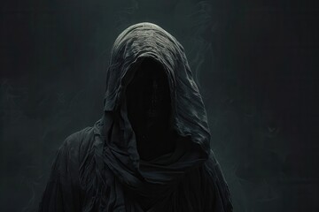 Wall Mural - Mysterious Hooded Figure