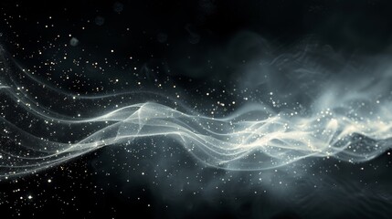 Wall Mural - Dark Background with Particle Effect