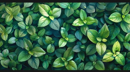 Sticker - Decorative Plant Background 