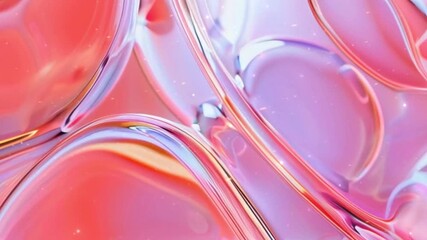 Wall Mural - animated background glass  liquid HD video, red, colors, wavy, wave, wallpaper, three dimensional, texture, technology, striped, stripe, smooth, shape, film - moving image, pattern, motion,  