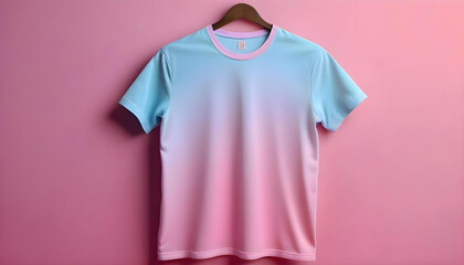 Wall Mural - Pink tshirt collection mockup front back side 5