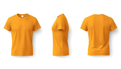 Sticker - Orange tshirt collection mockup front back side 9