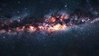 © Thanedpol - A space background featuring a breathtaking view of the Milky Way galaxy, with countless stars, nebulae, and cosmic dust, evoking a sense of wonder and the vastness of the universe