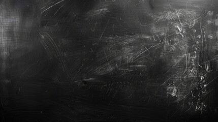 Wall Mural - Texture of a Chalkboard in Black