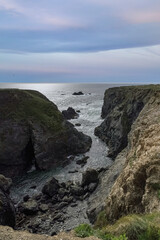 Wall Mural - Belle-Ile in Brittany, seascape with rocks and cliffs on the Cote Sauvage
