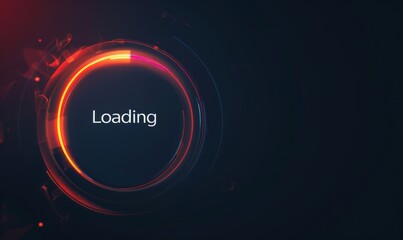 Wall Mural - modern loading screen graphic with 