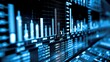 © DudeDesignStudio - Abstract Blue Stock Market Chart Display.
