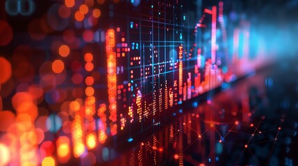 Poster - Abstract Financial Data Visualization.