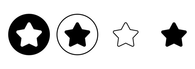 Wall Mural - Star Icon set. rating icon vector. favourite star icon