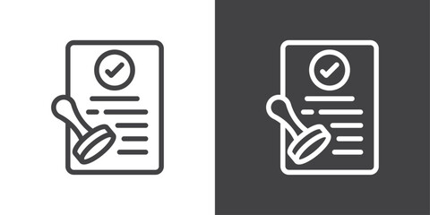 Permit icon vector logo set collection for web app ui