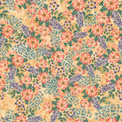 Wall Mural - pattern with flowers