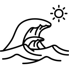 Sticker - Wave Icon