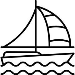 Sticker - Sailboat Icon