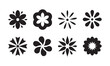 © MdSabbir - simple flower icons. incredible flower icons art. simple flower vector