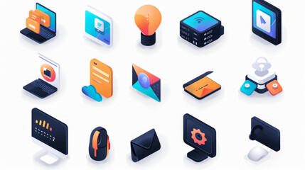 Digital Icon Media Browser Display Application App Background