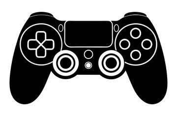 Wall Mural - Game controller Silhouette vector, joystick icon vector silhouette

