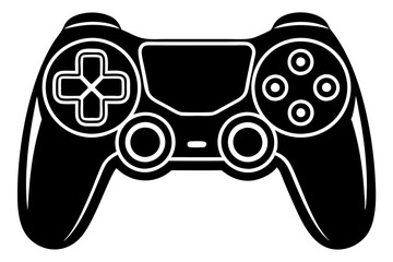 Wall Mural - Game controller Silhouette vector, joystick icon vector silhouette

