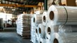 © HPMP Studio - Stacked Rolls of Polyethylene Sheets in Warehouse