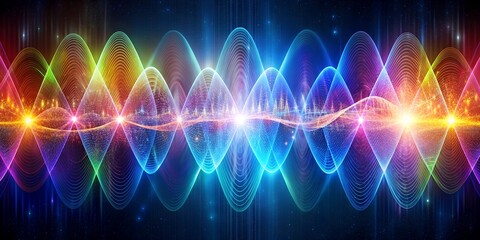 Wall Mural - remote viewing of psychic scalar waves in the electromagnetic spectrum AI generated AI-Generated Content