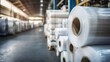 © HPMP Studio - Stacked Rolls of Polyethylene Sheets in Warehouse