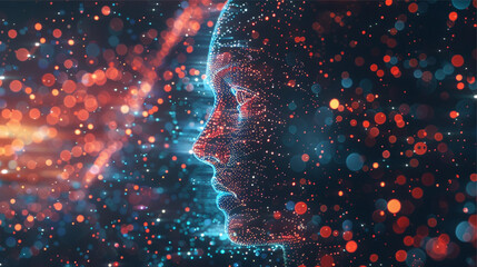 Artificial intelligence and machine learning concept