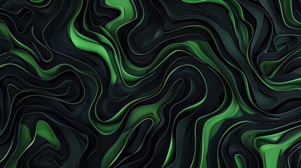 Wall Mural - Abstract black and green sports pattern