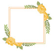 © Little - Leaf frames for wedding invitations and greeting card decorations, natural feel frames