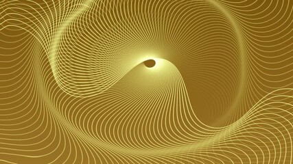 Gold Background Animated line Abstract element for motion graphic, on background seamless loop Animation on background 4K 	

