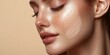 © Da - Luxurious Facial Skincare Routine: CC and BB Cream Application for Flawless Complexion. Beauty Salon End-of-Season Promotion Featuring Premium Sunscreen and Cosmetic Products for Radiant, Protected S