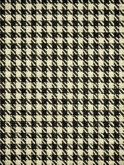 Wall Mural - Black and white houndstooth pattern with a vintage feel.