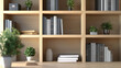 © Deb Borba - Business Zoom Background, professional office setting with bookshelves