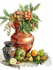 Poster - Fruit and vegetables still life