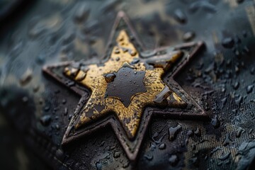metal object with star