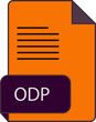 © umerawanpk - ODP file extension icon rounded lines and crisp corners