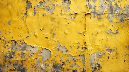 Fototapete - Abstract yellow background with texture Grunge textures and backgrounds Perfect background with space Vintage Retro Aged Dirt Grain : Generative AI