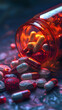 © Oksana_Latysheva - Jar with colorful pills overturned with pills spilling out, dynamic and engaging