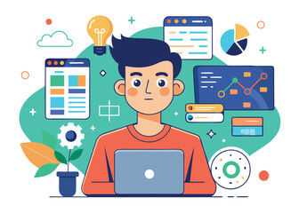 UiUx Designer vector design