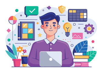 UiUx Designer vector design