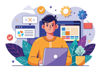 UiUx Designer vector design