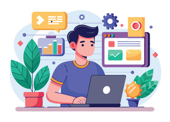 UiUx Designer vector design