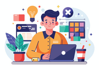 UiUx Designer vector design