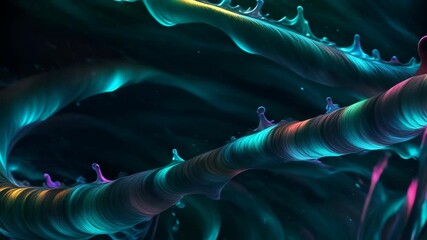 Wall Mural - Abstract glowing liquid background