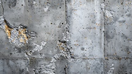 Poster - Concrete wall gray color background for design : Generative AI