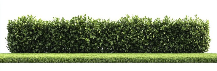 Wall Mural - Transparent background illustration of a bush in 3D