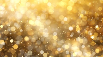 Poster - Elegant beige bokeh abstract background Delicate blurred wallpaper texture Template with defocused bokeh lights and copy space for business website design Banner social media advertisi : Generative AI