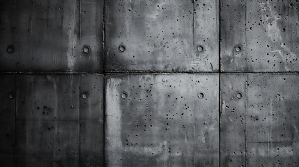 Poster - Concrete wall gray color background for design : Generative AI
