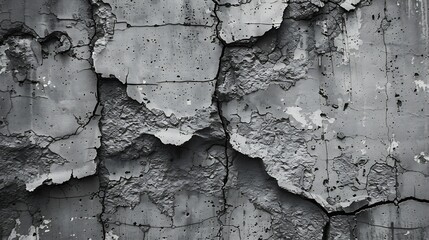 Wall Mural - Concrete surface Abstract feeling texture effect Shades of gray : Generative AI