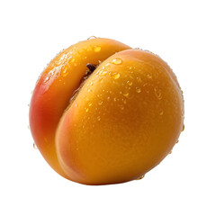 Wall Mural - apricot isolated on transparent background, clipping path, full depth of field