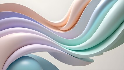 Abstract 3D calming rhythms with 3D gradients - relaxation, meditation, and art
abstract background with waves.