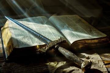 Wall Mural - The Bible Word of God Sword the Gospel of Salvation